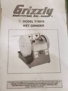 lot 66 image: Industrial Grizzly 10 Wet Grinder Model# T10010