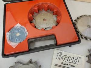 lot 76 image: (4) 8 Chipper Super Dado Freud Very Sharp Blades Set