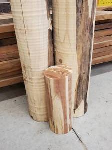 lot 88 image: (3) Rounded Cedar Logs