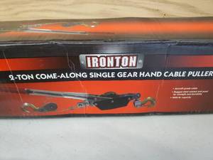 lot 92 image: New Set of Jumper Cables & 2-Ton Come-Along Hand Cable Puller