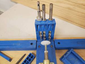 lot 101 image: Woodworking Pocket Hole Drill Systems Kit by Kreg