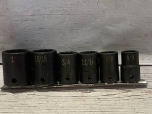 New 6pc SK Tools SAE Impact Socket Set Universal Spline�