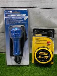 New LED Worklight & Stanley Tape Measure