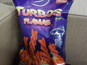 Case of 64 2 oz. bags Turbos Flamas...