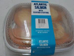 2 lb. frozen Atlantic salmon with s...