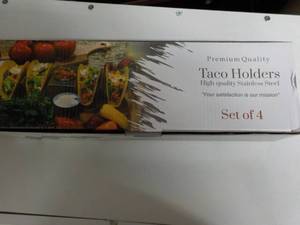 Taco holders stainless steel set of...