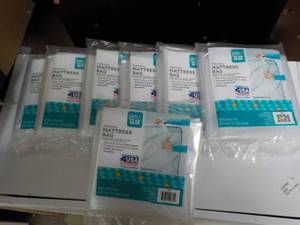 7 mattress bags...