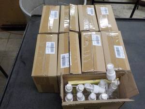 90 small bottles with spray tops...
