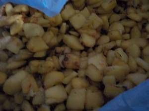 40 lb. box frozen roasted Fujo appl...