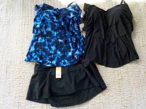 1 swimsuit bottom size 1618W and 2...