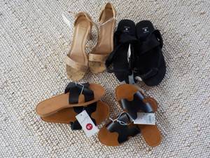 2 pair size 6 12 sandals and 2 pai...