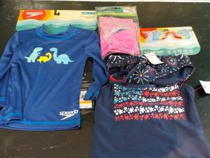 kids size S Speedo and Cat and Jack...