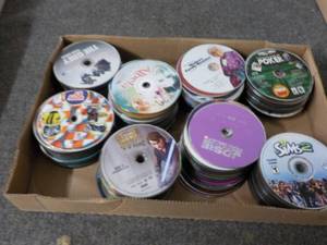300 or more DVDs, CDs Audio books...