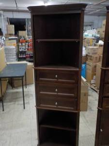 corner cabinet 22x68 expresso...
