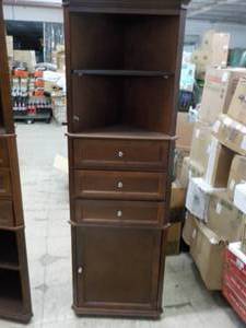 corner cabinet 22x68 expresso...