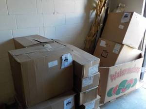 corner lot of unclaimed merchandise...