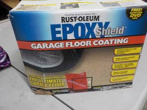 Rustoleum epoxy shield garage floor...