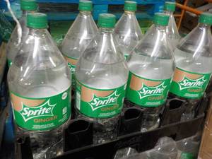 8 2 liter bottles Sprite Ginger nea...