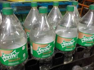 8 2 liter bottles Sprite Ginger nea...