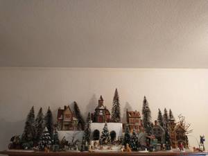 lot 25 image: Collection Of Christmas Villages And Accessories