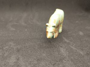 lot 171 image: Turquoise Hand carved Bear