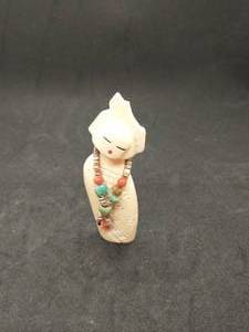 lot 178 image: Hand Carved Stone Woman Figurine