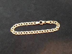 lot 117 image: 14k Gold Chain Bracelet