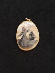 lot 147 image: Old Sea Scene Pendant
