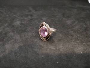 lot 157 image: 925 Sterling Silver Ring with Purple Stone