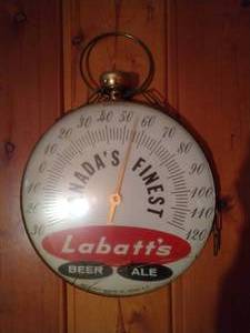 lot 75 image: Labatts Beer Ale Thermometer