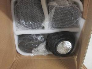 4 LED solar rock landscaping lights...