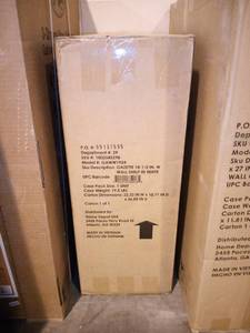lot 19 image: Gazette 18-12 in. W Wall Shelf in White by Home Decorators Collection