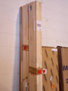 lot 51 image: Unfinished Hevea 8 ft. L x 2 in. D x 1.5 in. T Butcher Block Backsplash by Hampton Bay