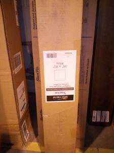 lot 59 image: 36 in. x 80 in. Nuevo Vinyl White Accordion Door by Spectrum