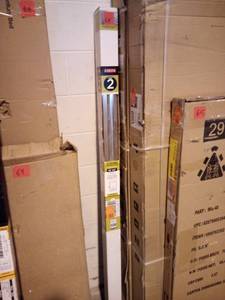 lot 66 image: 48 in. to 60 in. Semi-Frameless Traditional Sliding Shower Door Track Assembly Kit in Chrome by Delta