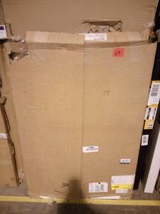 lot 69 image: Designer Series 0.625x35x48 in. Base End Panel in White by Hampton Bay