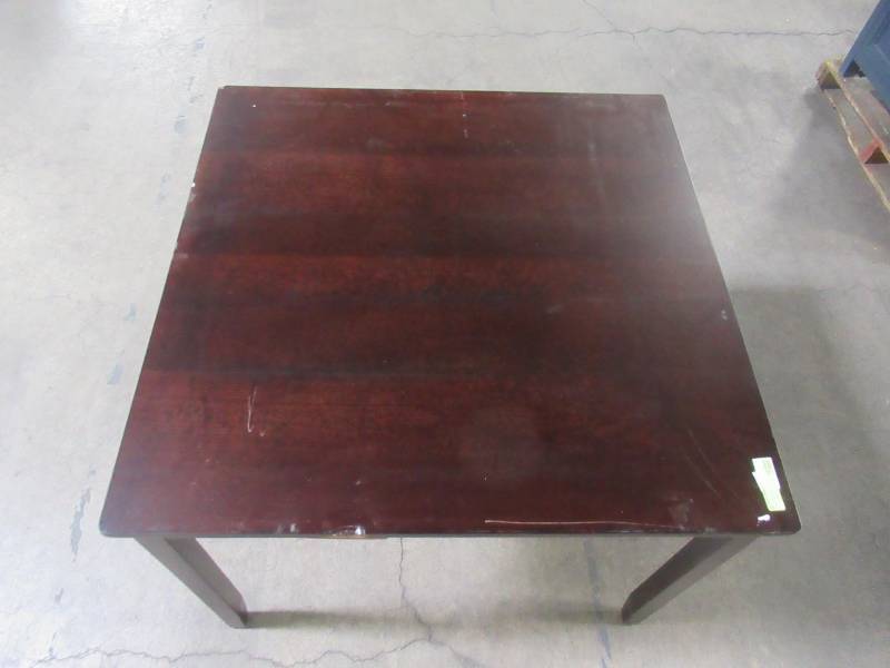 lot 203 image: Wood Dining Table 38.5 in. x 38.5 in. 2133052