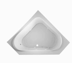 lot 210 image: Jacuzzi CAPELLA 60 in. x 60 in. Acrylic Center Drain Corner Drop-In Whirlpool Bathtub with Heater in White CAP6060WCL2HXW