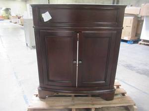 lot 212 image: Home Decorators Collection Terryn 31 in. W x 35 in. H x 20 in. D Vanity in Cherry MD-V1218