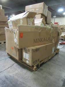 lot 314 image: WHOLESALE MIXED PALLET OF MICELLANOUS INDOOROUTDOOR LIGHTING