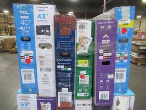 lot 6 image: UNTOUCHED Wholesale Pallet of 40 43 50 & 55 Smart Ultra HD TVs - $3,669.86 RETAIL VALUE - SOLD AS IS