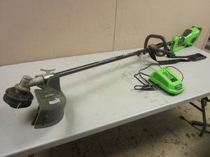 lot 219 image: GREENWORKS DIGIPRO CORDLESS STRING TRIMMER
