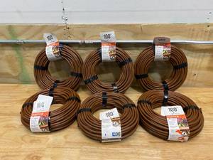 lot 22 image: DIG Lot of 6-  14 in. Emitter Tubing 100 ft. W6 in. Spacing in Brown