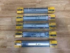 lot 23 image: EVERBILT Lot of 5-  12 in. Full Extension Side Mount Ball Bearing Drawer Slide Sets