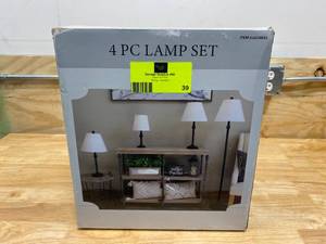 lot 39 image: J. Hunt Home 4 pc Lamp Set