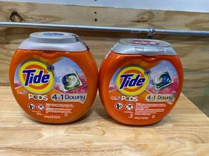 lot 56 image: TIDE Lot of 2-  4 in 1 Downy PODS (1 is 56 oz and the other is 52 oz)