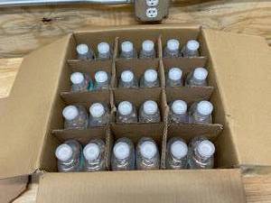 lot 65 image: DEFENDR Case of-  Anti-Bacterial Hand Sanitizer (24 sixteen ounce bottles)
