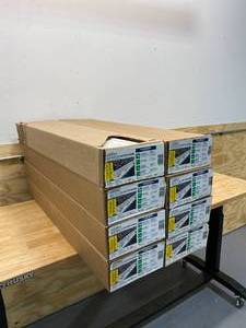 lot 66 image: AMERIMAX HOME PRODUCTS Lot of 8-  3 ft. White Snap-In Filter Gutter Guard (25-Pack)