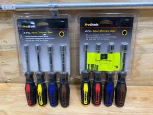 lot 78 image: PRO-GRADE Lot of 2-  Nut Driver Sets (4-Piece)