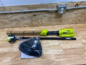 lot 82 image: RYOBI 40-Volt Lithium-Ion Cordless Attachment Capable String Trimmer